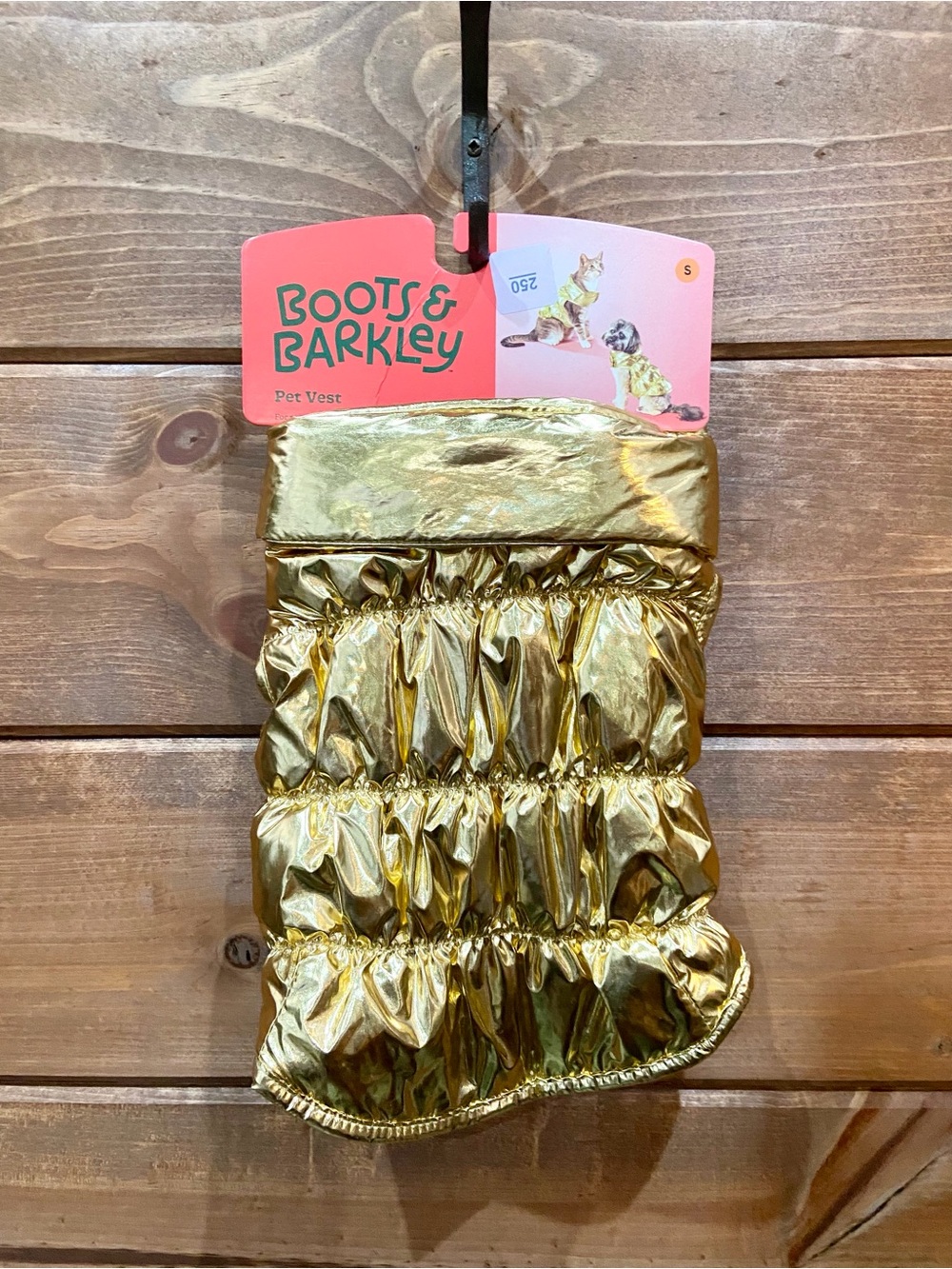 Boots & Barkley Shiny Gold Pet Vest Size Small 💕⭐️💕